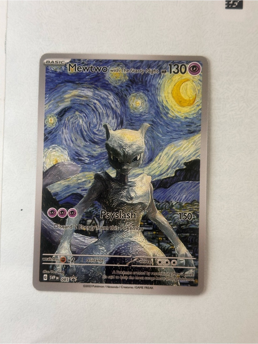 Pokemon Mewtwo Van Gough Fan Art DIY *Read description*